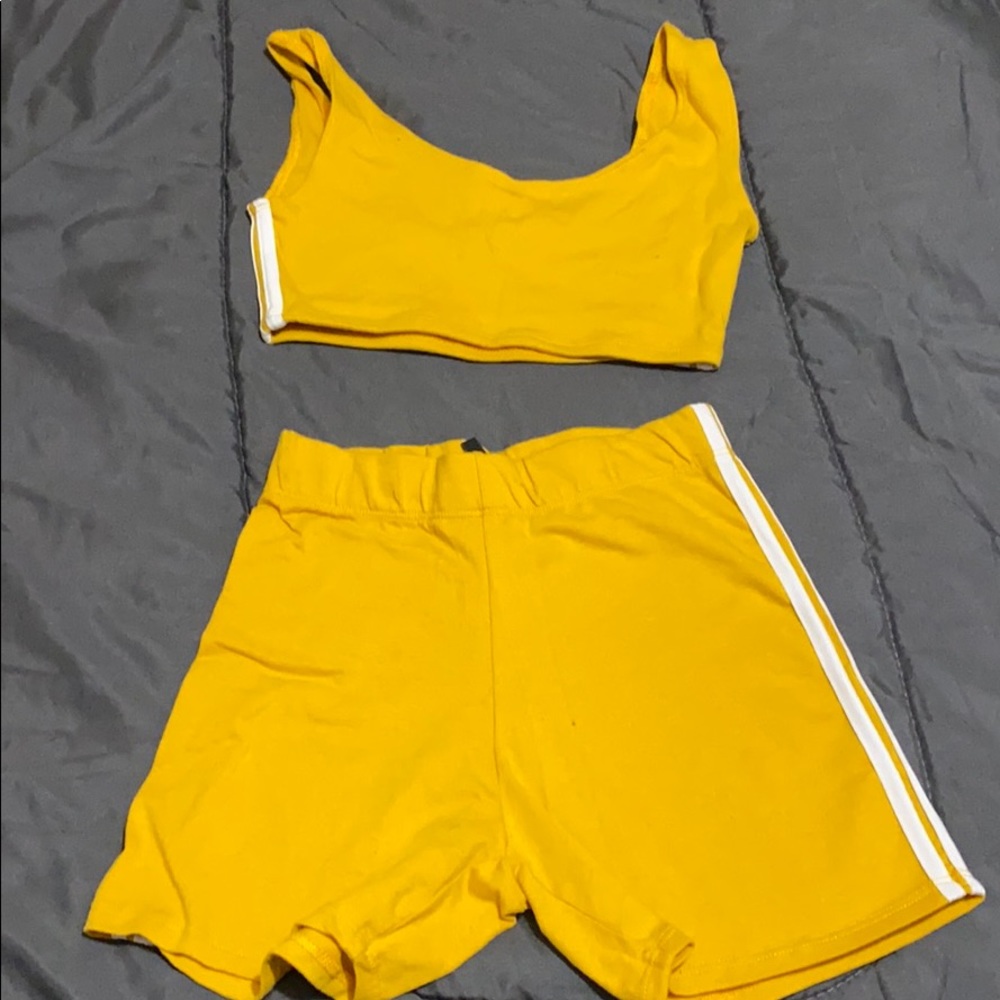 Biker shorts set